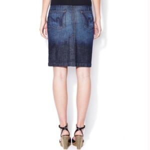 Citizens Of Humanity Sophia Knee Length Skirt Size 29 Stretch Denim High Slit